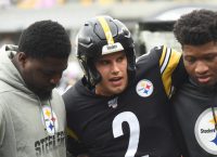 Steelers QB Rudolph exits with head injury