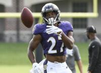 Ravens CB Marshall lost for season with knee injury