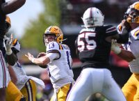 LSU Survives South Carolina with Late Score in 36-33 Come from Behind Win